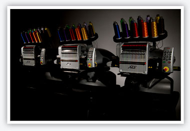 Our state of the art Amaya XTS Embroidery Machines