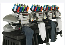 Our state of the art Amaya XTS embroidery machines